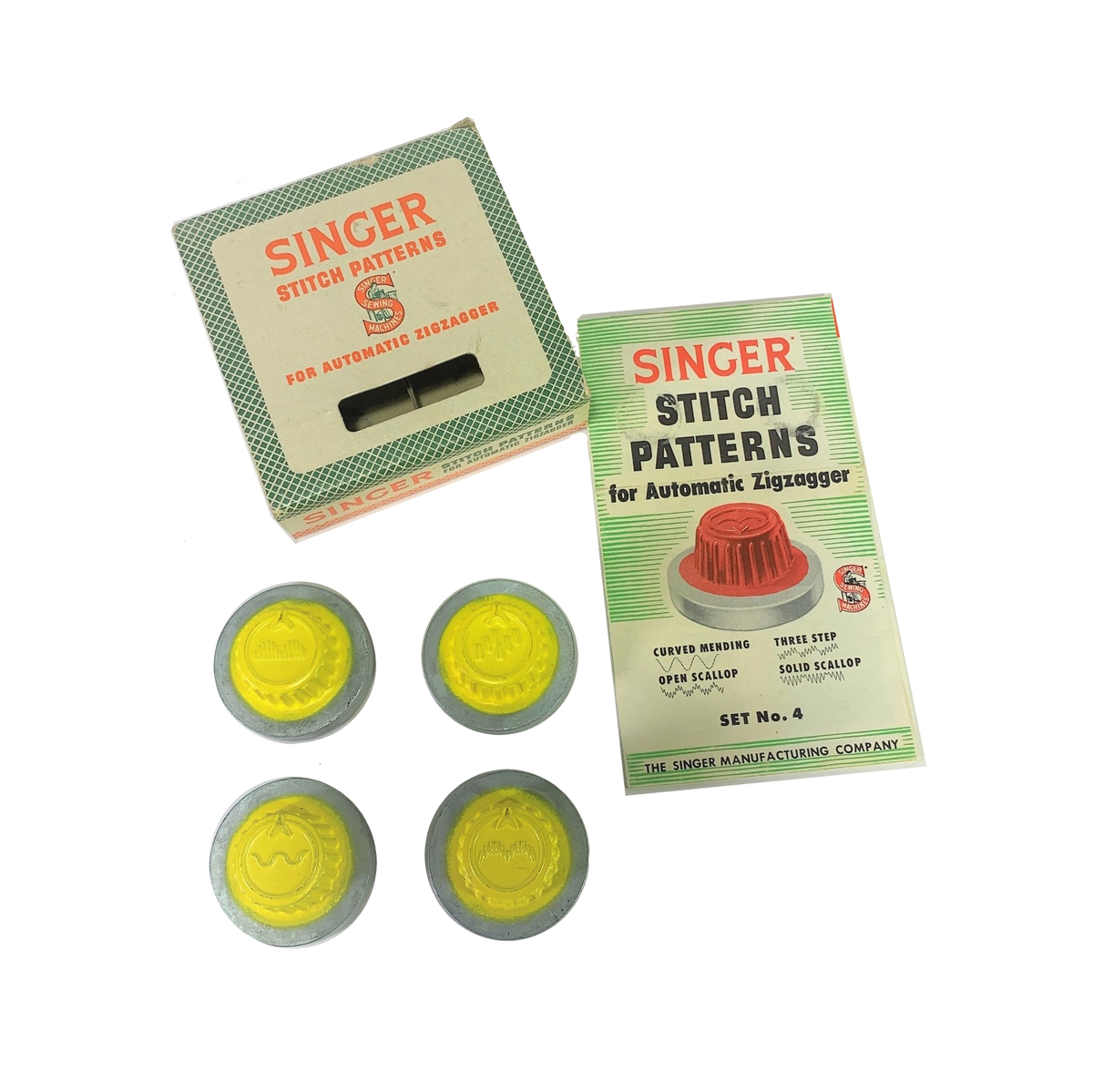 Singer Sewing Machine Automatic Zigzagger Stitch Pattern Cam Set No 4