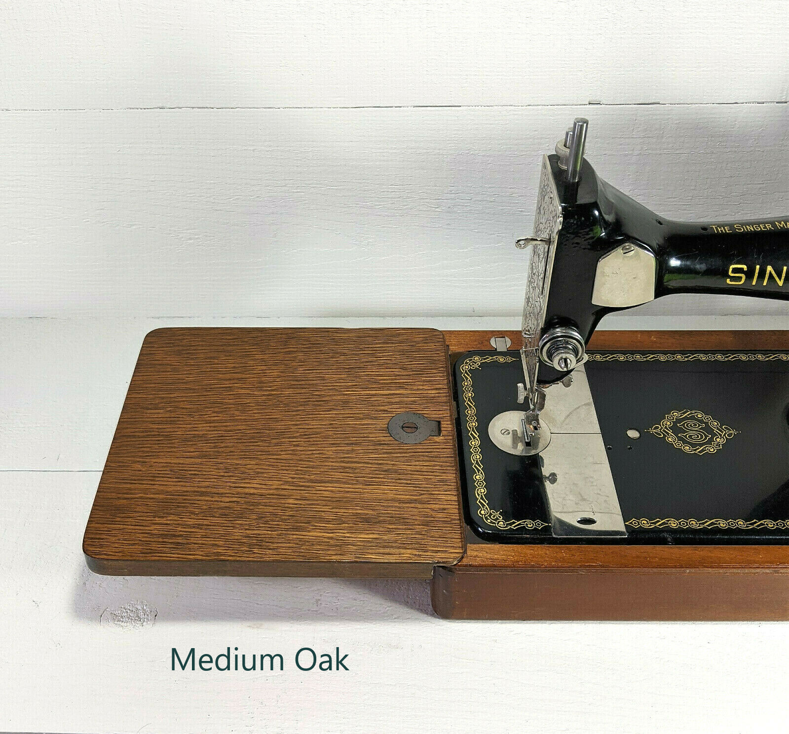 Singer Sewing Machine Bentwood Case Bed Extension with Rare US Mounting Clip - The Old Singer Shop