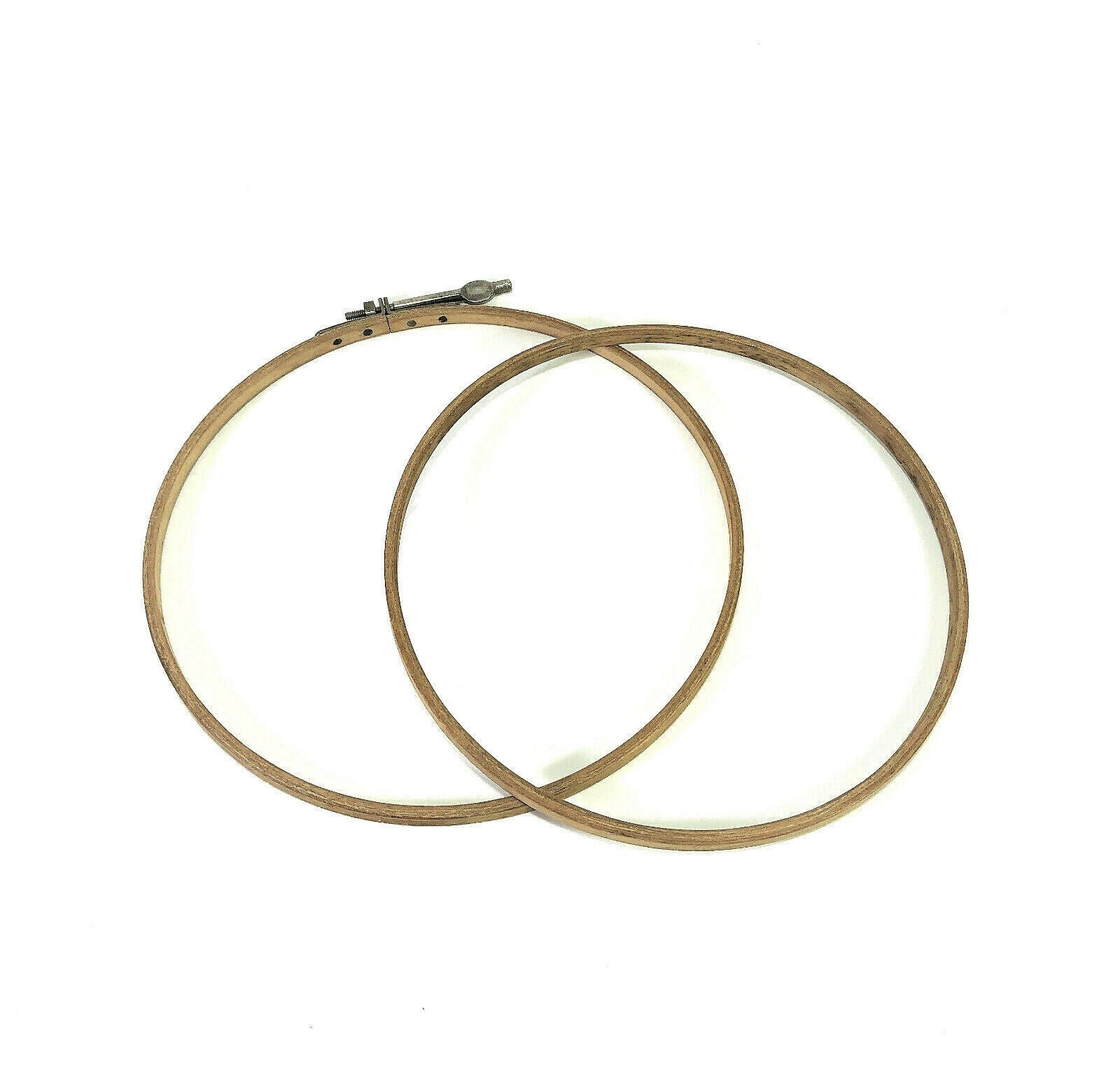 Rare Singer Sewing Machine 8" Wooden Birch Embroidery Darning Hoop Simanco 96426 - The Old Singer Shop