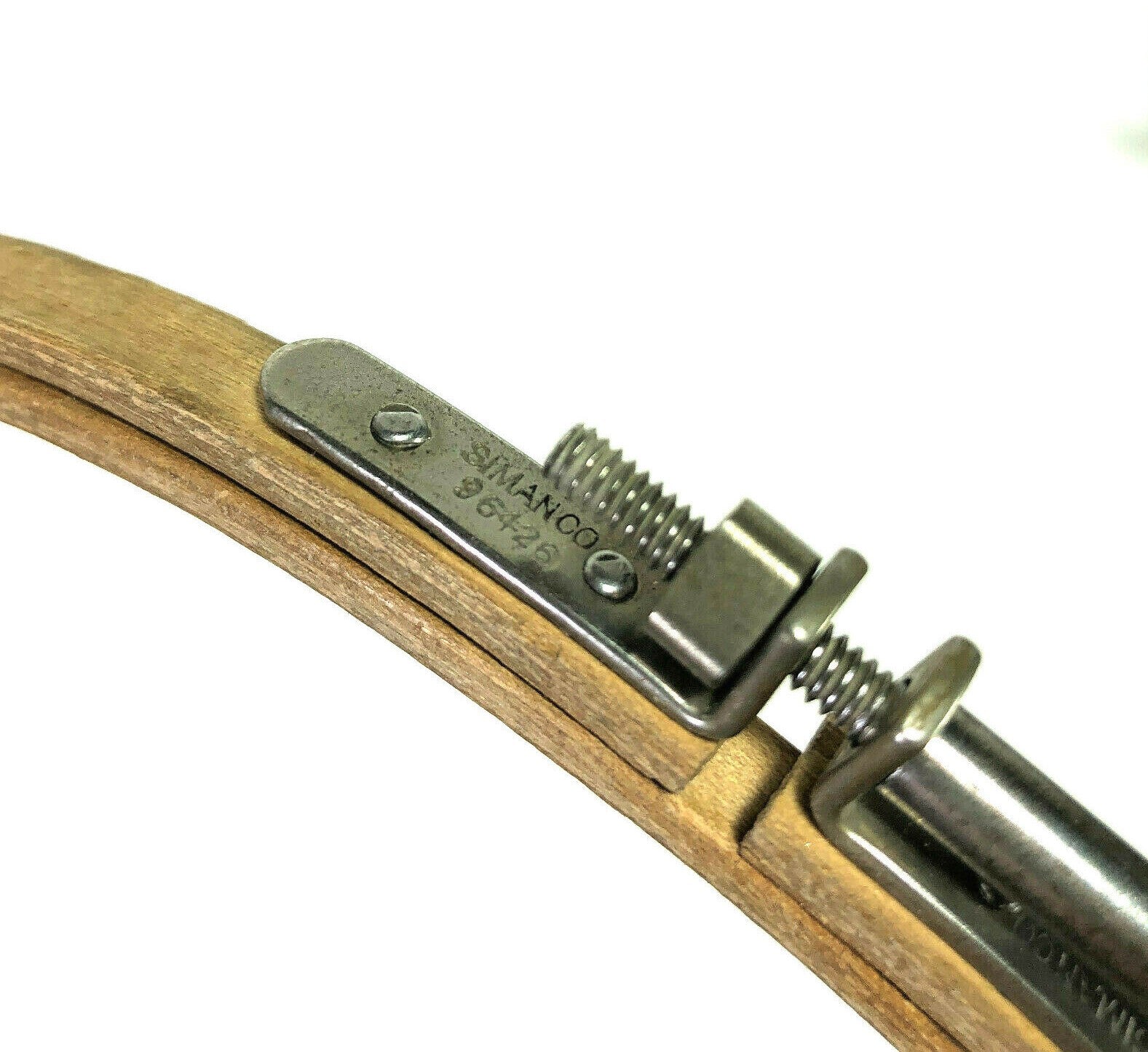 Rare Singer Sewing Machine 8" Wooden Birch Embroidery Darning Hoop Simanco 96426 - The Old Singer Shop