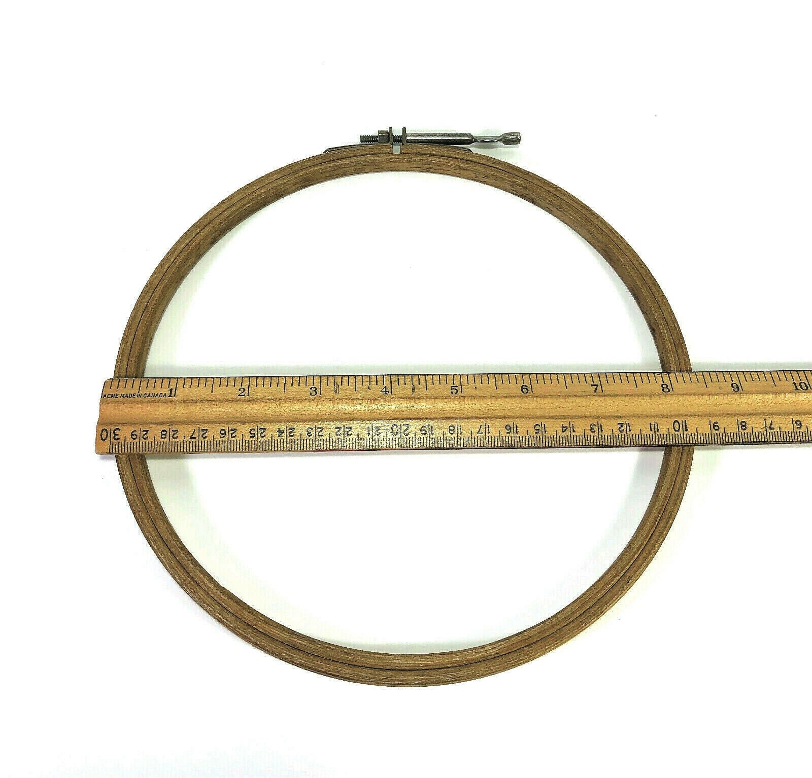 Rare Singer Sewing Machine 8" Wooden Birch Embroidery Darning Hoop Simanco 96426 - The Old Singer Shop