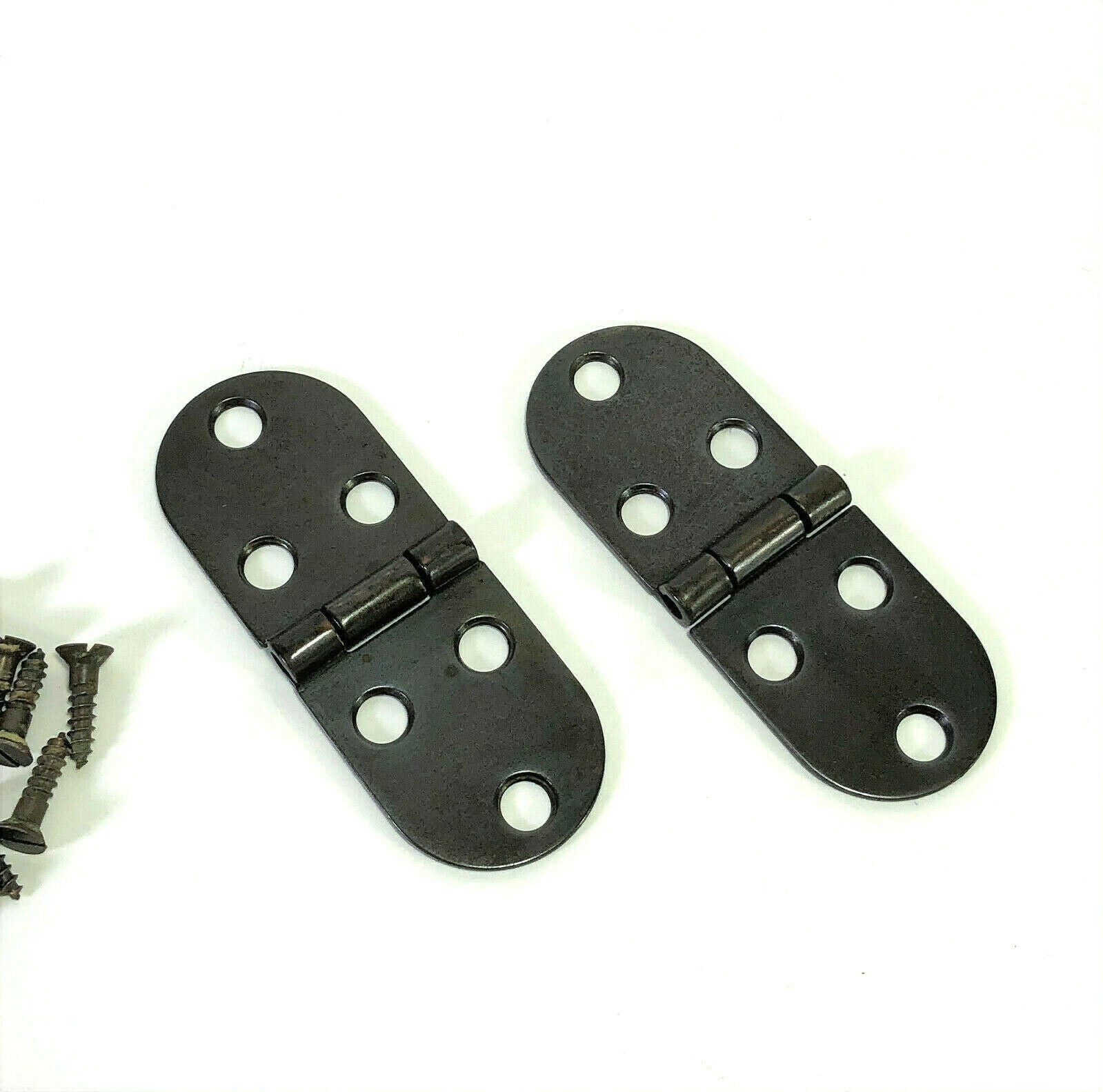 Singer Sewing Machine Cabinet Treadle Lid Hinges Drk Bronze Black Simanco 28234 - The Old Singer Shop