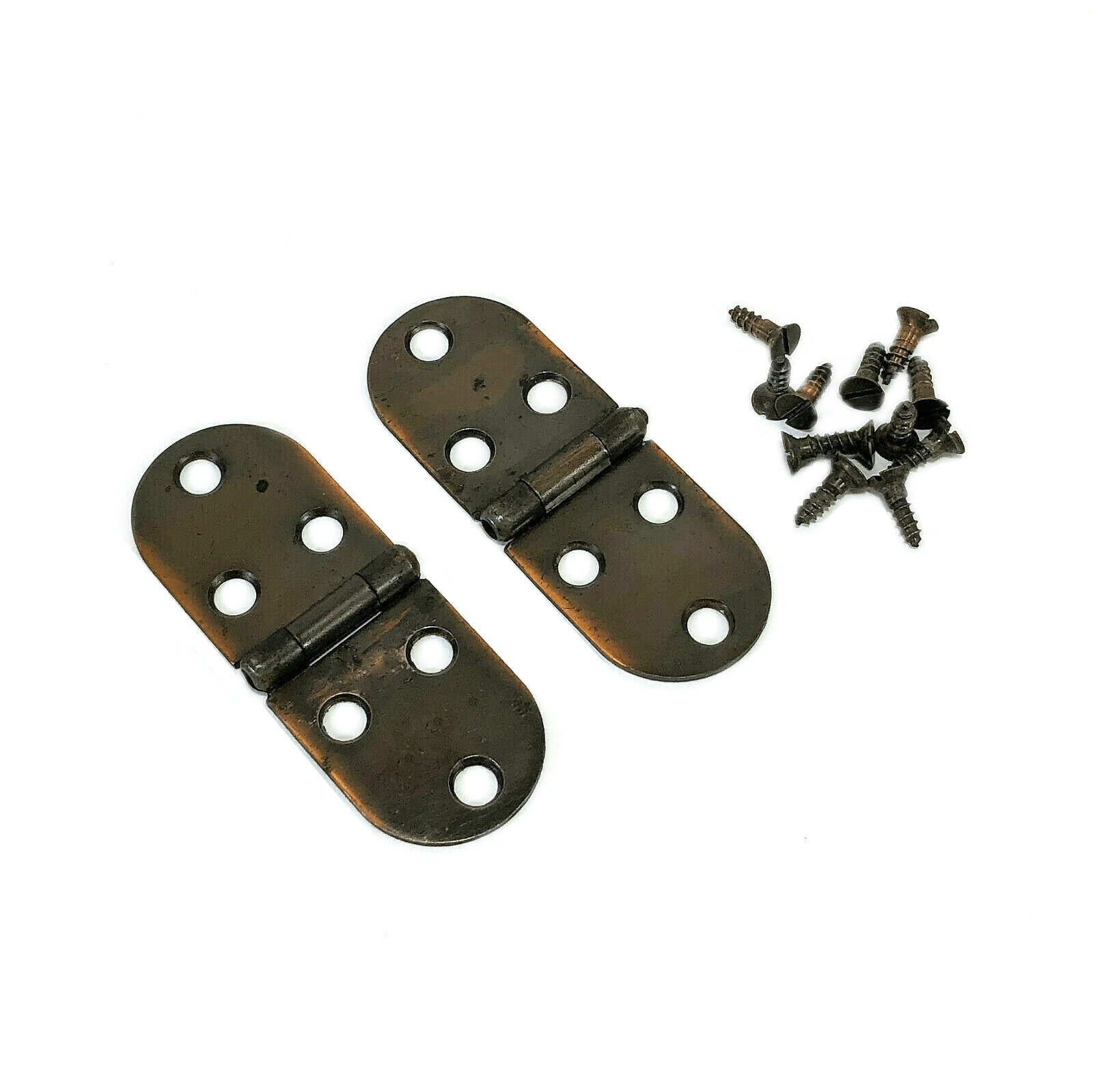 Singer Sewing Machine Cabinet Treadle Lid Hinges Bronze Copper Simanco 28234 - The Old Singer Shop