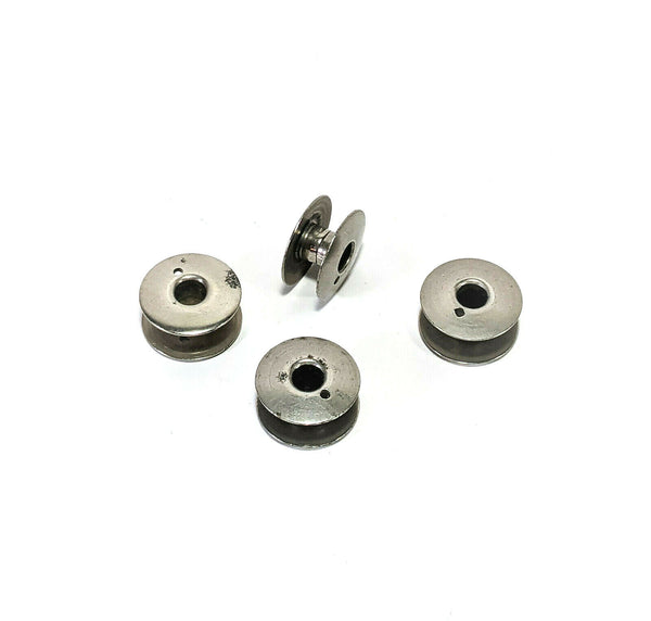 Singer Sewing Machine Class 66 Bobbins Early Molded Steel One Hole Vintage Simanco Lot of 4 - The Old Singer Shop