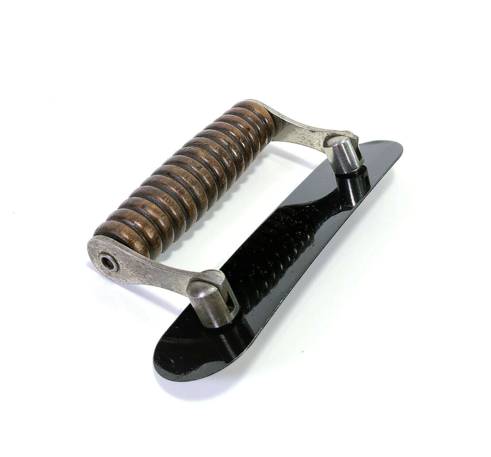 Singer Sewing Machine Early Bentwood Case Ribbed Wood Handle Simanco - The Old Singer Shop