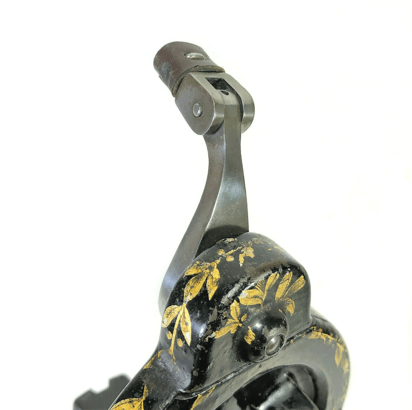 Early Singer Sewing Machine Hand Crank Attachment with Olive Decal Original Vintage Simanco - The Old Singer Shop