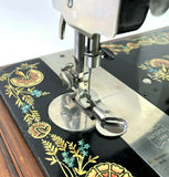 Early Singer Sewing Machine Low Shank Hemmer Foot Set Simanco 25533 Puzzle Box - The Old Singer Shop