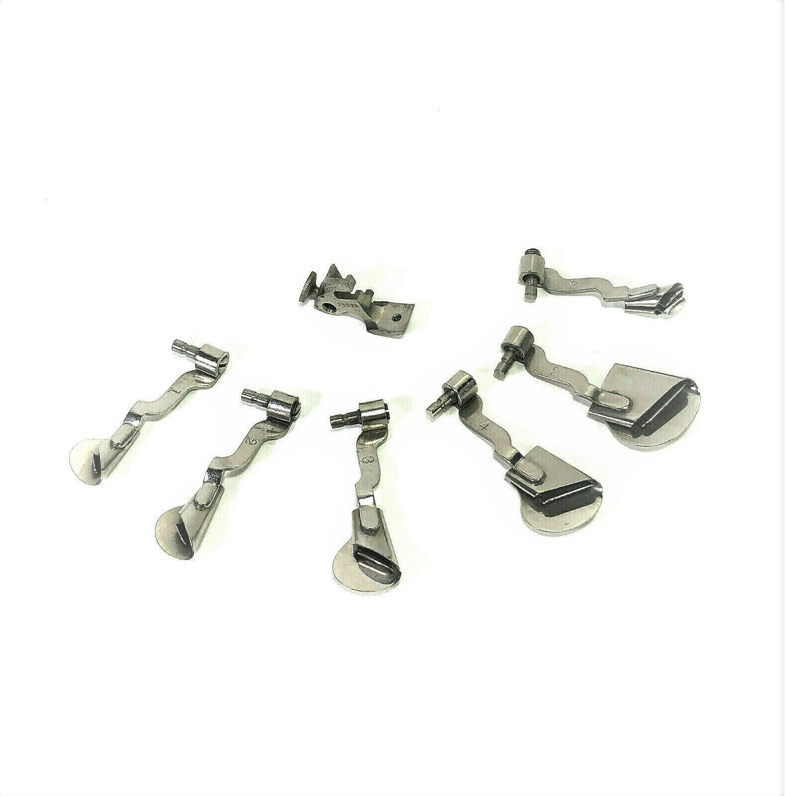 Early Singer Sewing Machine Low Shank Hemmer Foot Set Simanco 25533 Puzzle Box - The Old Singer Shop