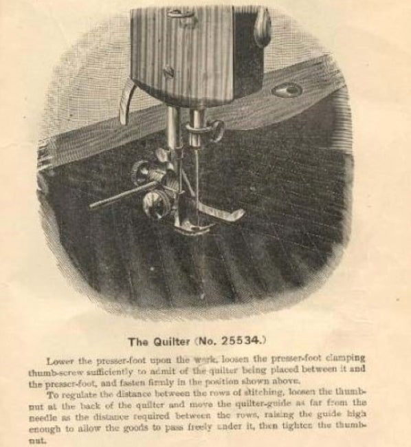 Early Singer Sewing Machine Quilting Guide Quilter Simanco 25534 Puzzle Box - The Old Singer Shop
