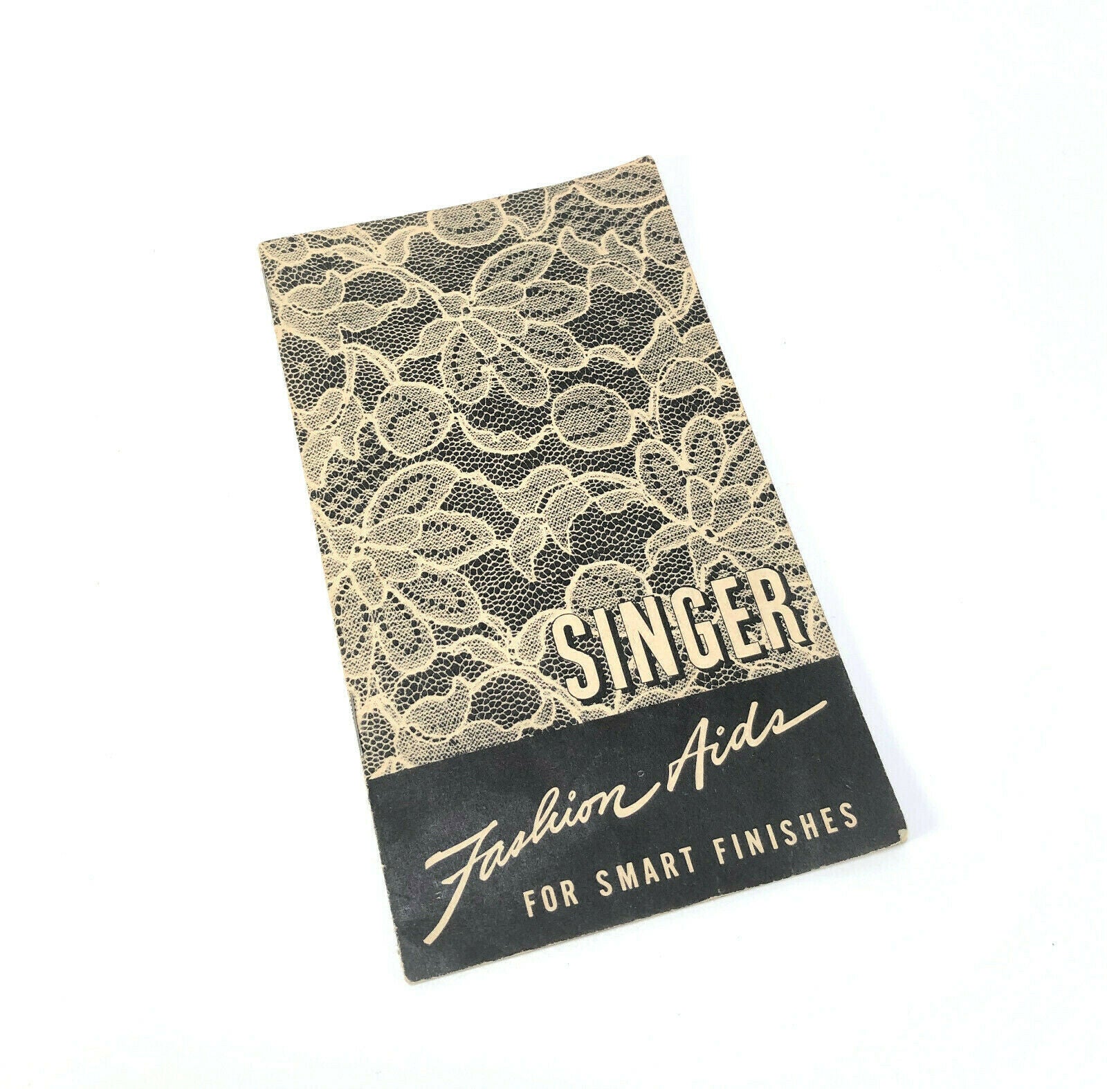 Singer Fashion Aids for Smart Finishes Advertising Brochure Pamphlet 1948 - The Old Singer Shop