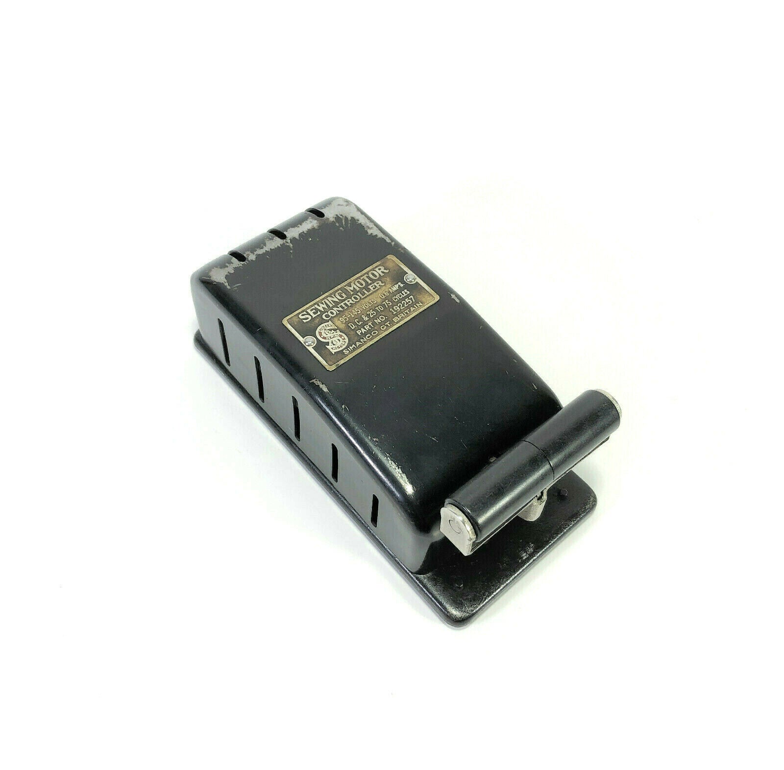 Early Singer Sewing Machine Pedal Speed Controller Simanco 192257 - The Old Singer Shop