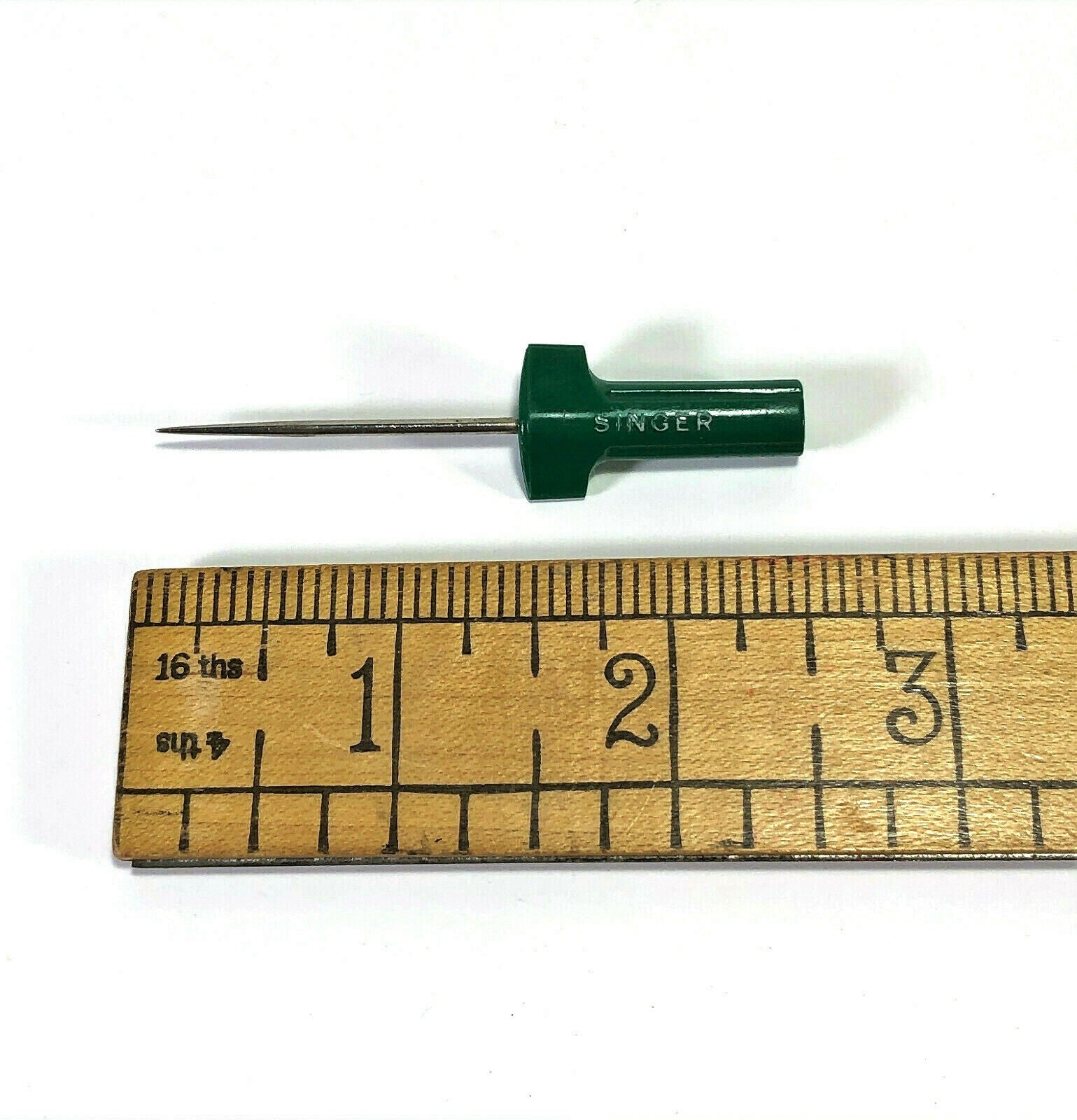 Singer Sewing Machine Small Stiletto with Green Handle Vintage Simanco Accessory - The Old Singer Shop