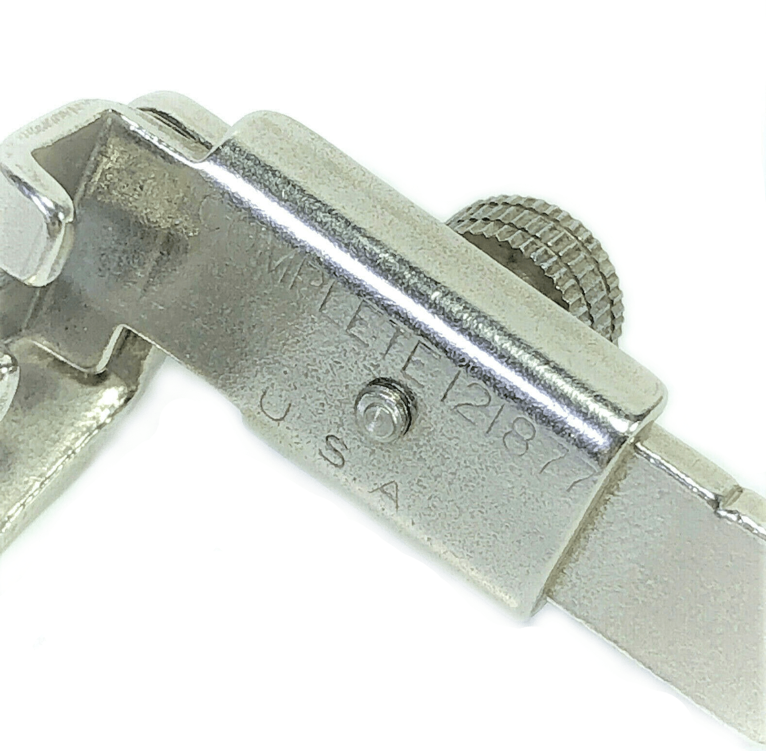 Singer Sewing Machine Low Shank Adjustable Zipper Cording Foot Simanco 121877 M - The Old Singer Shop