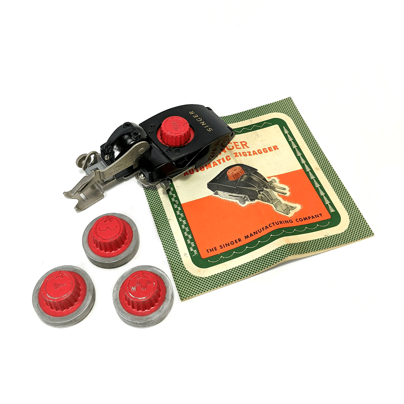 Singer Sewing Machine Low Shank Automatic Zigzagger Attachment Simanco 160985 161102 - The Old Singer Shop