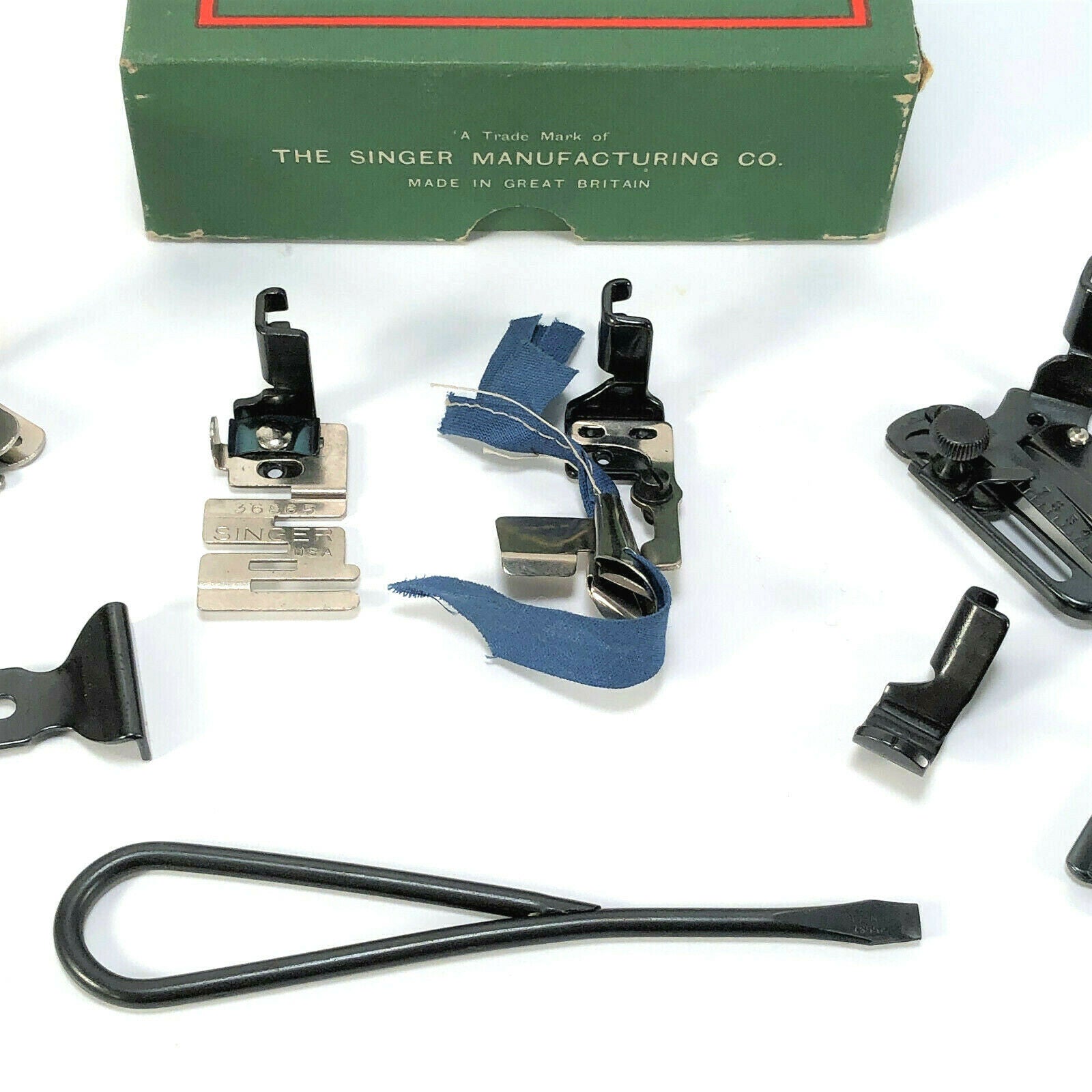 Singer Blackside Low Shank Sewing Machine Presser Feet Attachment Set Simanco - The Old Singer Shop