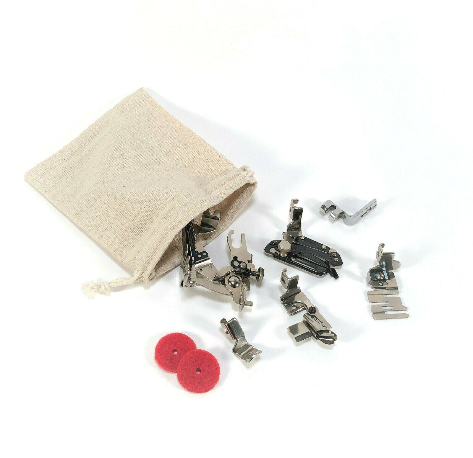Vintage Singer Sewing Machine 6pc Low Shank Presser Foot Attachment Set Simanco - The Old Singer Shop