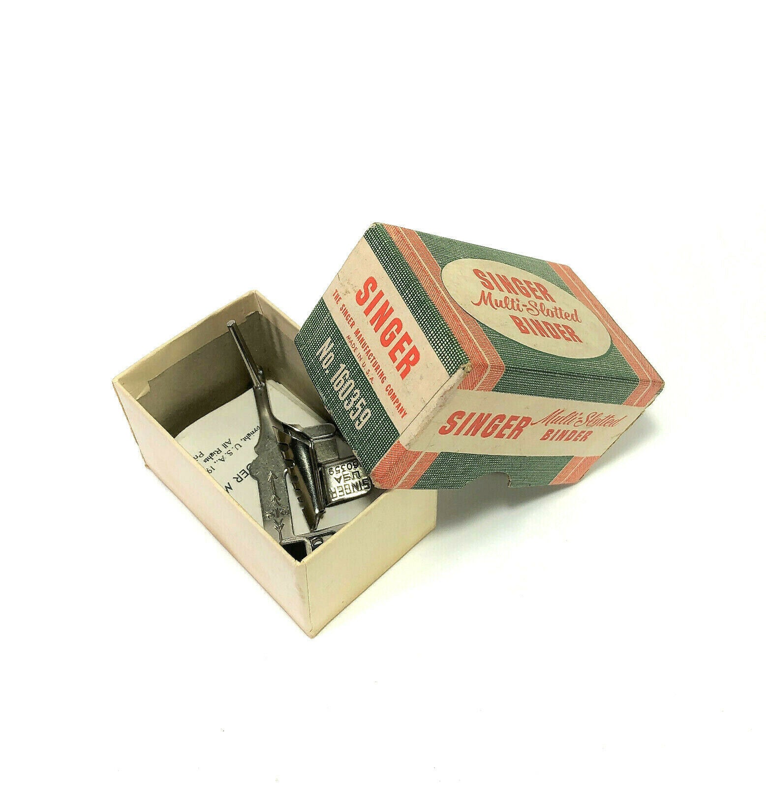 Singer Sewing Machine Low Shank Multi Slotted Binder Foot Attachment in Box Simanco 160359 - The Old Singer Shop