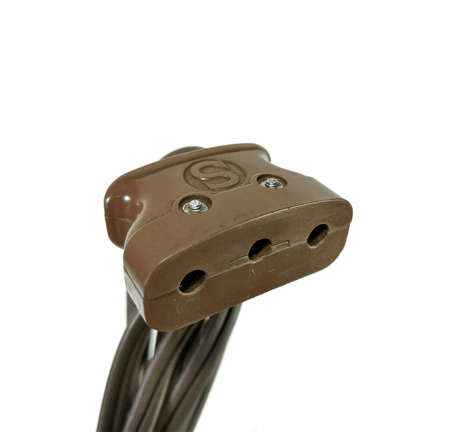 Singer Sewing Machine Single Lead 3 Prong Power Cord w Brown Bakelite Plug Simanco - The Old Singer Shop