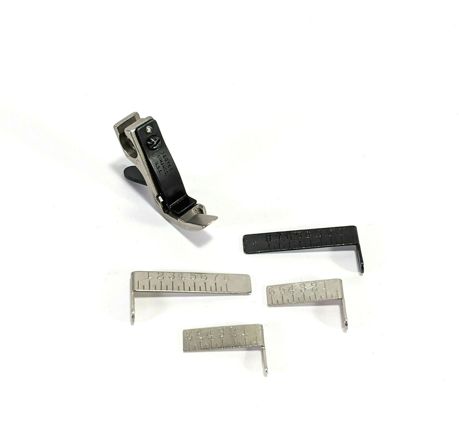 Singer Sewing Machine Slant Shank Gauge Foot Simanco 160763 301 401 403 500 503 - The Old Singer Shop