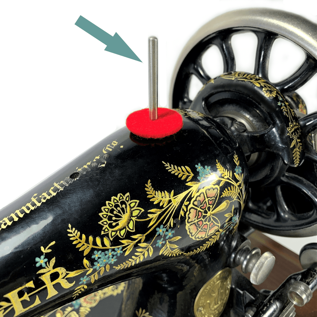 New Singer Sewing Machine Spool Pin for Model 15 66 99 127 128 201 Tap ...