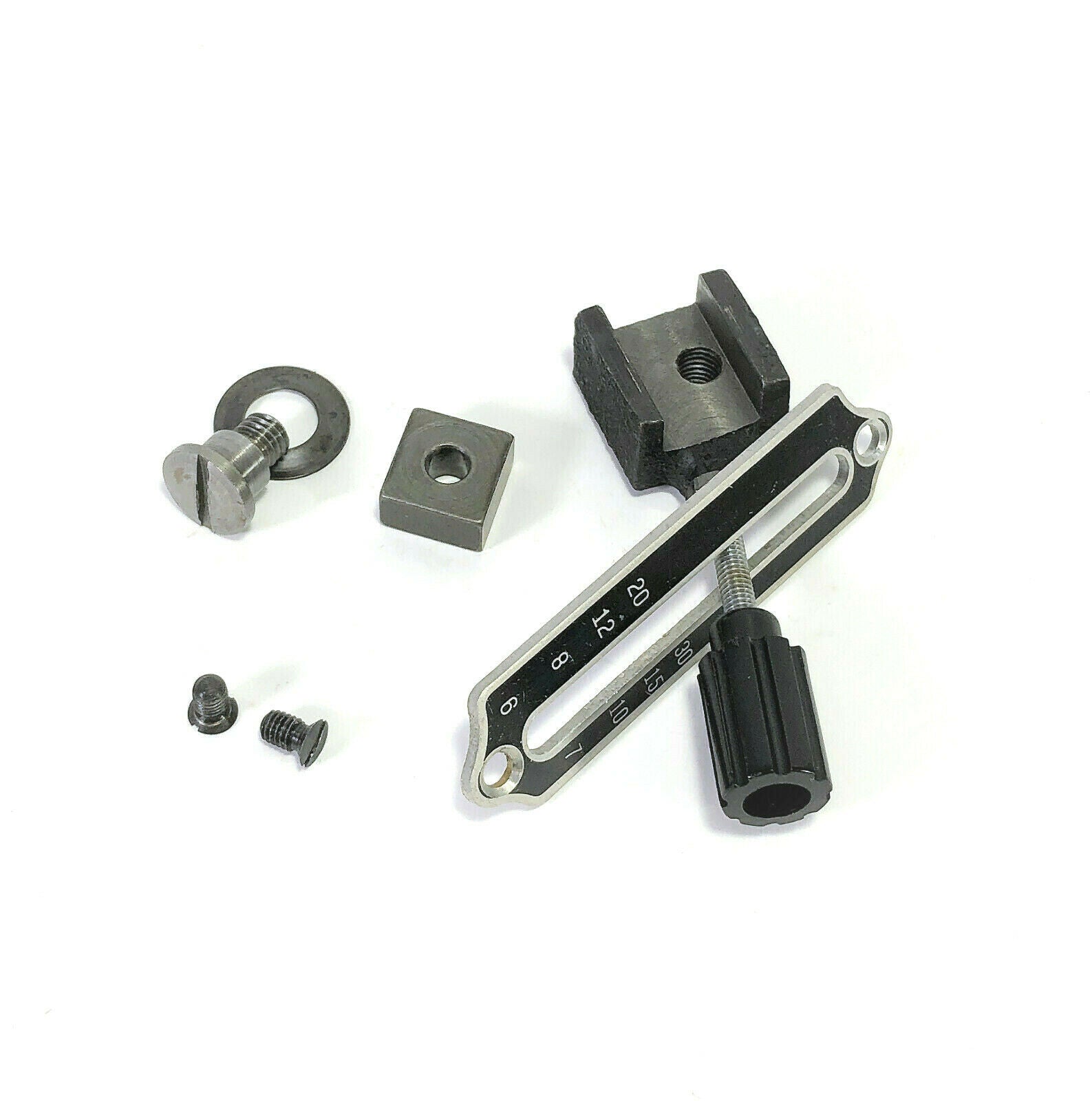 Singer White 221K Featherweight Sewing Machine Stitch Length Regulator Lever Assembly Simanco - The Old Singer Shop