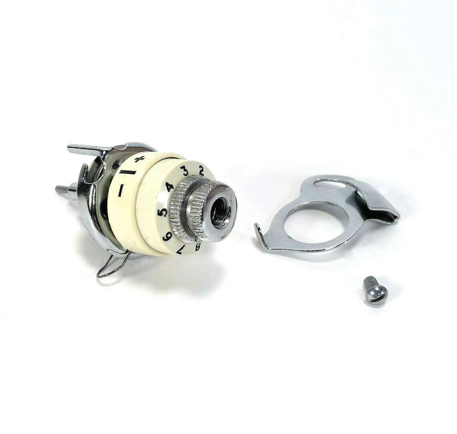 Singer White 221K Featherweight Upper Thread Tension Knob Assembly Simanco - The Old Singer Shop