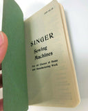 Vintage Singer Sewing Machine Advertising Pocket Notebook with Pencil - The Old Singer Shop