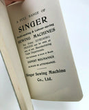 Vintage Singer Sewing Machine Advertising Pocket Notebook with Pencil - The Old Singer Shop