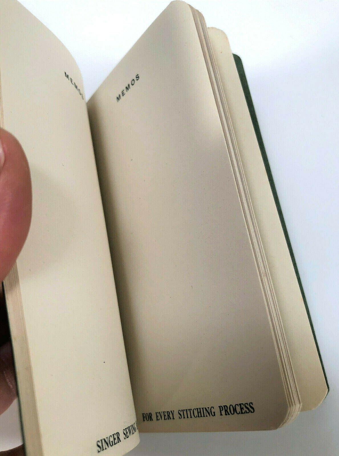 Vintage Singer Sewing Machine Advertising Pocket Notebook with Pencil - The Old Singer Shop