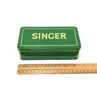 Vintage Singer Green Tin Attachment Accessory Case Simanco Original - The Old Singer Shop