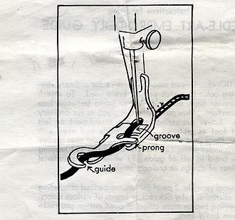 Vintage Sewing Machine Monogram Embroidery Braiding Guide Attachment - The Old Singer Shop