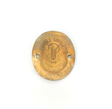 Vintage Singer Sewing Machine Brass Badge Emblem Medallion Black Rim - The Old Singer Shop