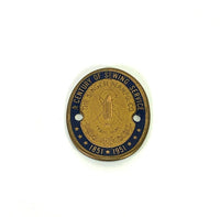 Singer 221 Featherweight Sewing Machine 1951 Centennial Brass Badge Emblem Medallion - The Old Singer Shop