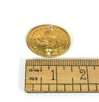 Vintage Singer Sewing Machine Brass Badge Emblem Medallion Large Full Size - The Old Singer Shop