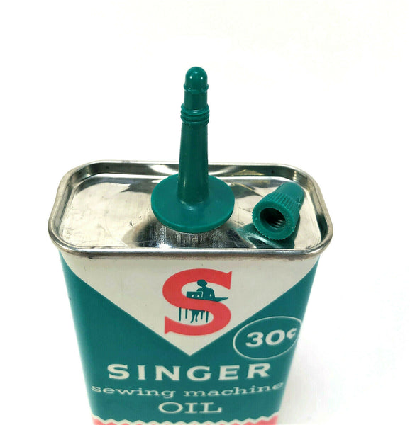 Singer Sewing Machine Oil Can 4 oz. Vintage 39 cent can