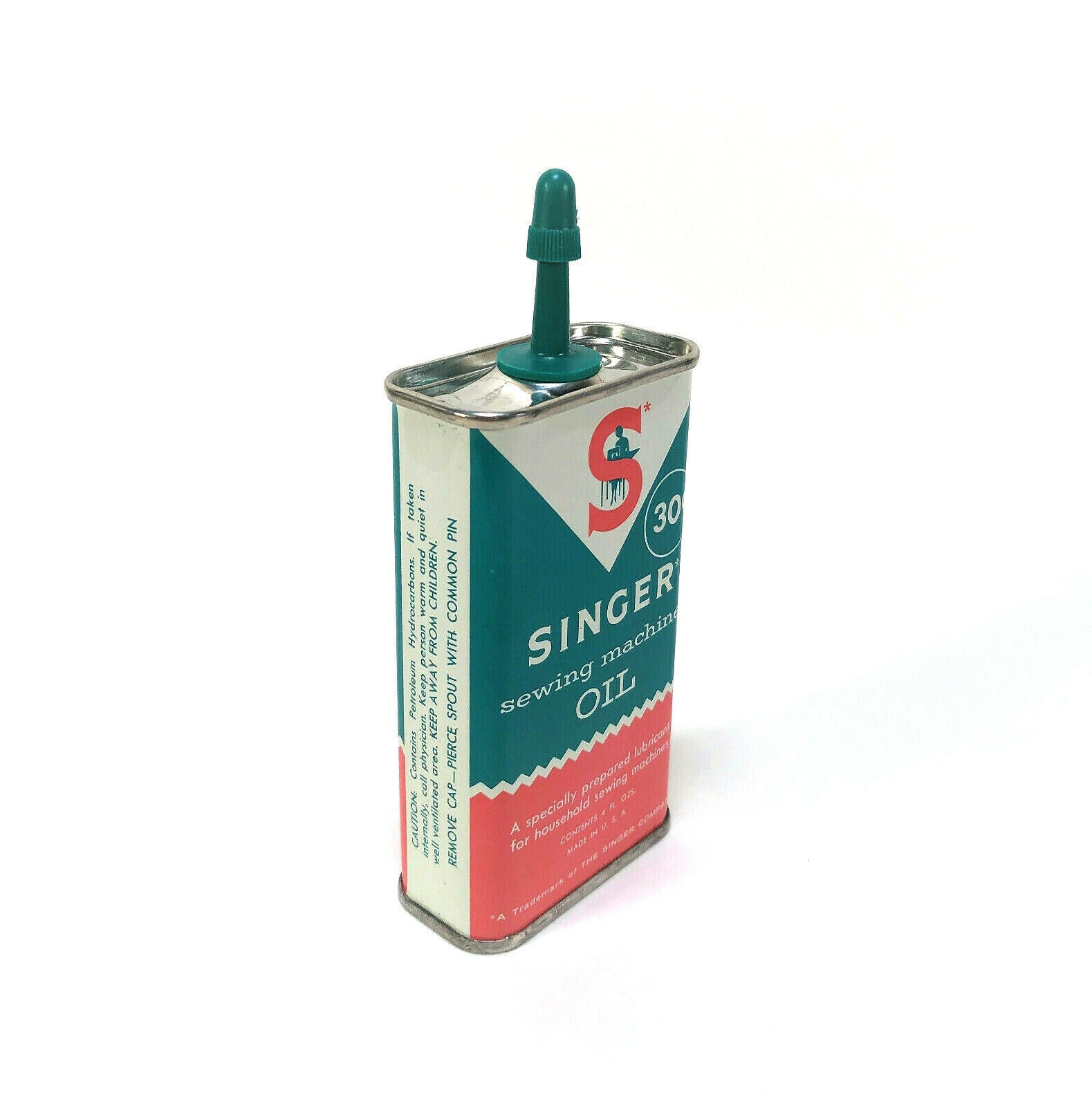 Vintage Singer Sewing Machine 4 oz Oil Can Handy Oiler Sealed Unused - The Old Singer Shop